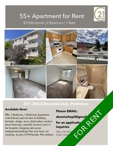 Penticton Apartment for rent: Apartment 2 bedroom  (Listed 2024-03-25)